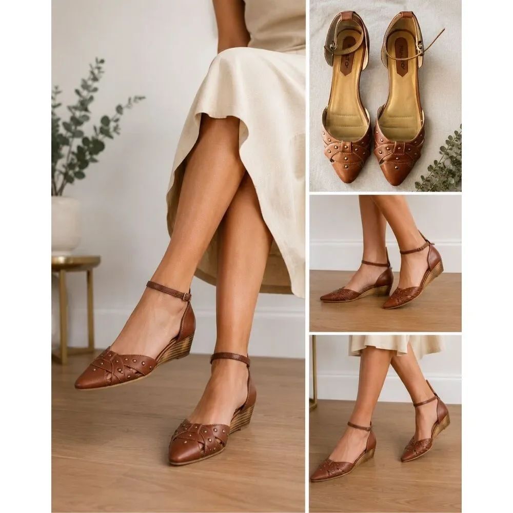 Rialto Brown Size 10 | Excellent Preloved Condition | Chic Neutral Statement Sho